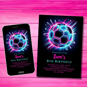 Chicas de la invitación al cumpleaños del fútbol n