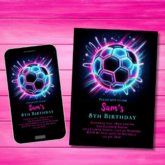 Chicas de la invitación al cumpleaños del fútbol n
