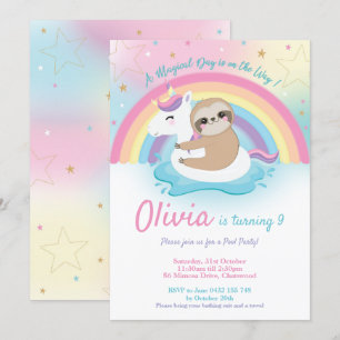 Chicas de la invitación de cumpleaños de Fiesta de