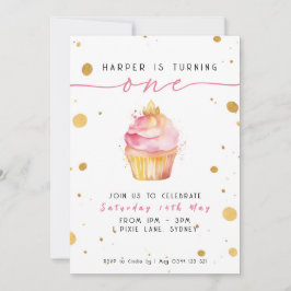 Chicas de la Invitación de Cumpleaños del Pastel d