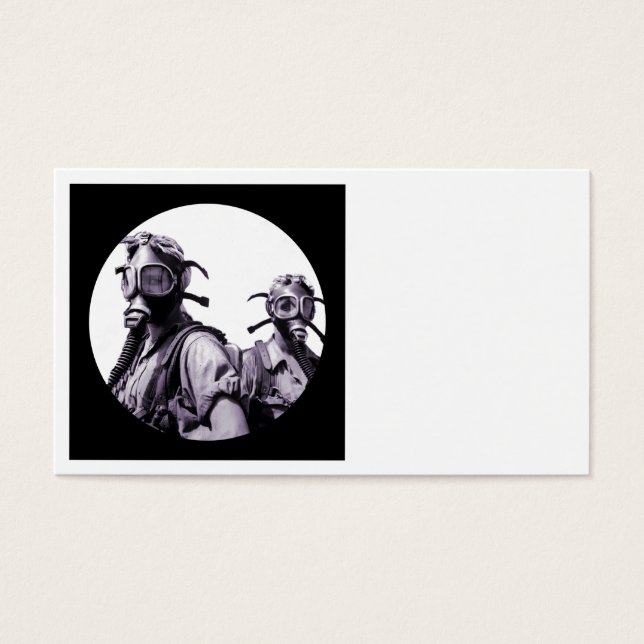 Chicas de la máscara de gas en morado (Frente)