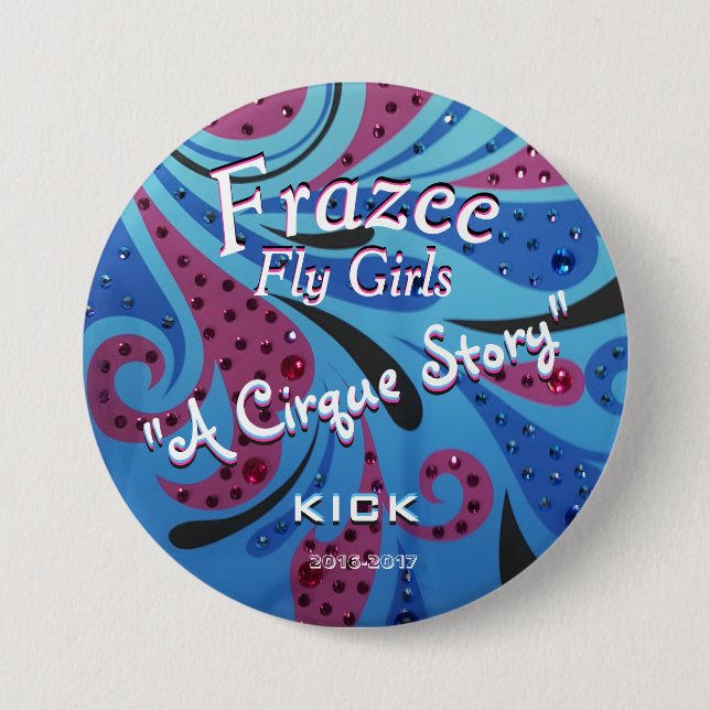 Chicas de la mosca de Frazee 3" botón de la fan (Anverso)