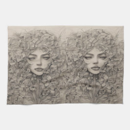 Chicas de lujo de mamá plantilla toallas de cocina