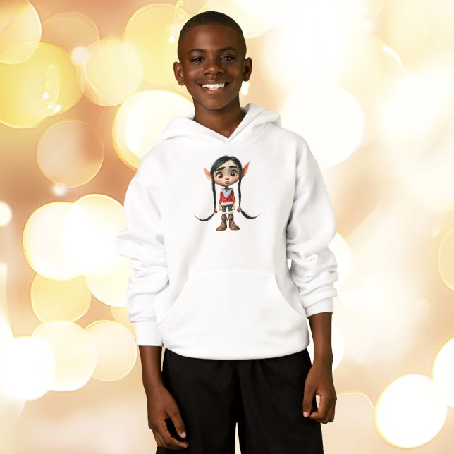 Chicas de Manga Navidades Elf Boy's Hoodie (Subido por el creador)