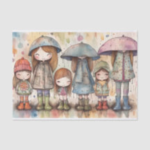 Chicas de muñeca de papel Decoración de color de a