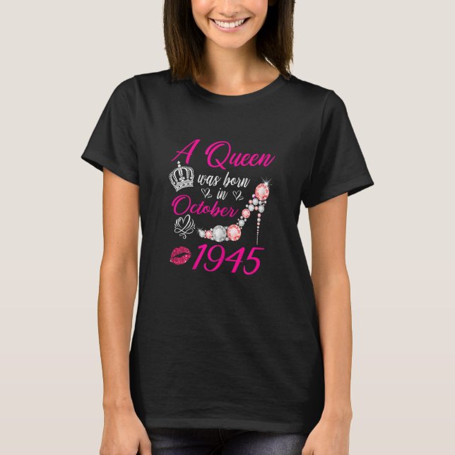 Chicas de octubre de 1945 camiseta para mujeres 77 (Anverso)