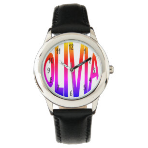 Chicas de Olivia nombran a coloridos niños reloj