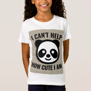 CHICAS DE OSO DE PANDA CUTAN CAMISETAS DIVERTIDAS