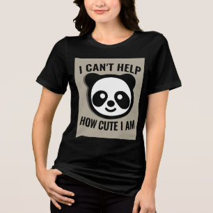CHICAS DE OSO DE PANDA CUTAN CAMISETAS DIVERTIDAS