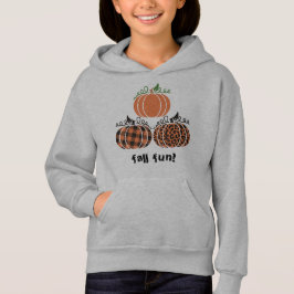 Chicas de parche de calabaza sudadera
