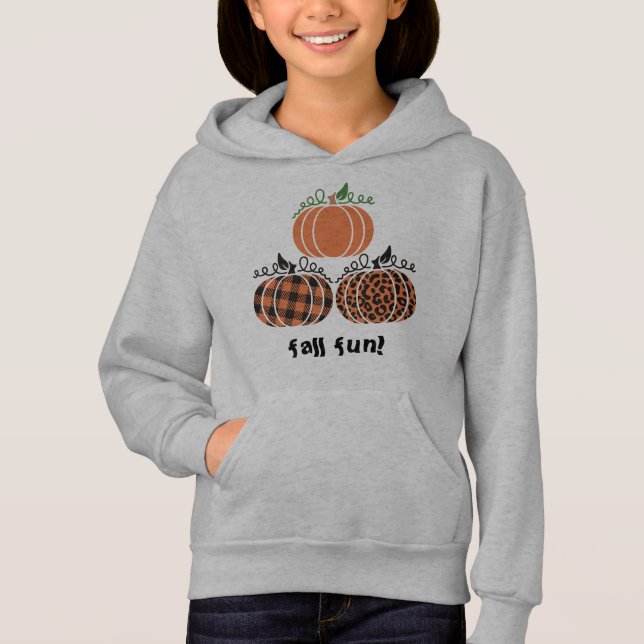 Chicas de parche de calabaza sudadera (Anverso)