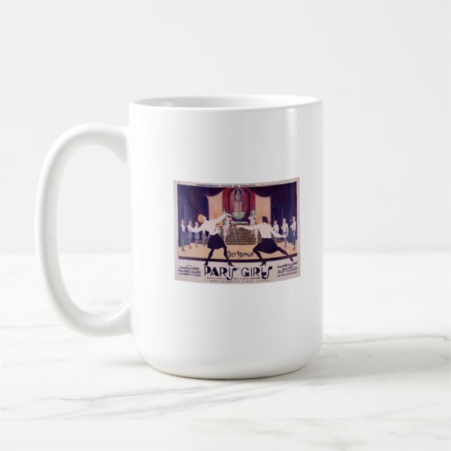 Chicas de París que cercan la taza de café (Izquierda)