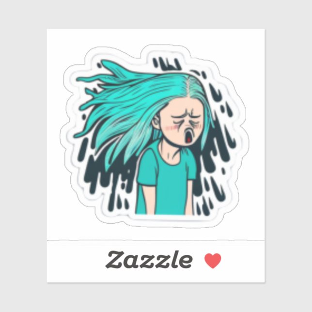 "chicas de pegatinas de anime" "pegatinas de anime (Hoja)