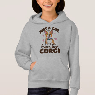 Chicas de perro Corgi diciendo
