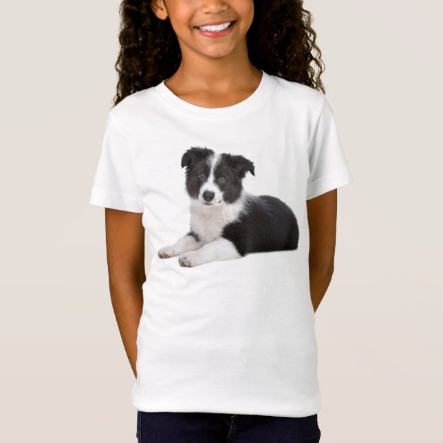 Chicas de perro del collie fronterizo, camiseta (Anverso)