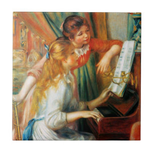 Chicas de Renoir en la teja del piano