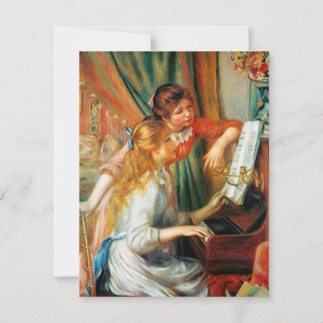 Chicas de Renoir en las invitaciones del decreto (Anverso)