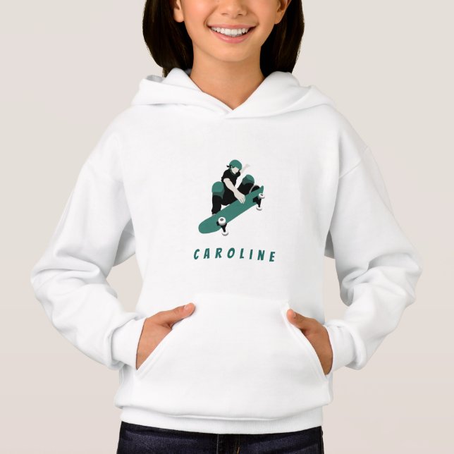 Chicas de Skateboarding Moderno Nombre Skater Depo (Anverso)