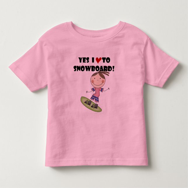 Chicas de Snowboard camisetas y regalos (Anverso)