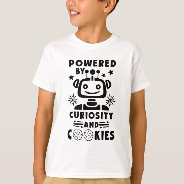 CHICAS de STEM impulsados por camiseta robótica de (Anverso)