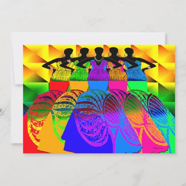 Chicas de sueños de estilo africano (Anverso)