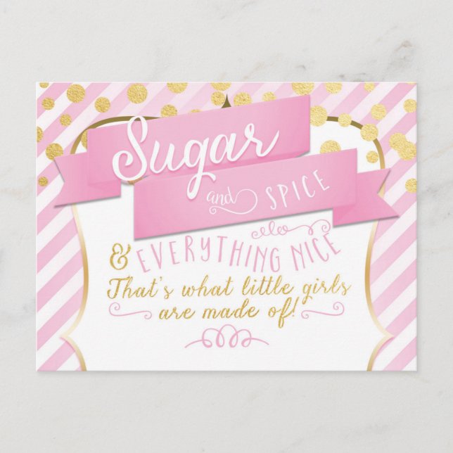 Chicas de Sugar & Spice Anuncio Foto Tarjeta Posta (Anverso)