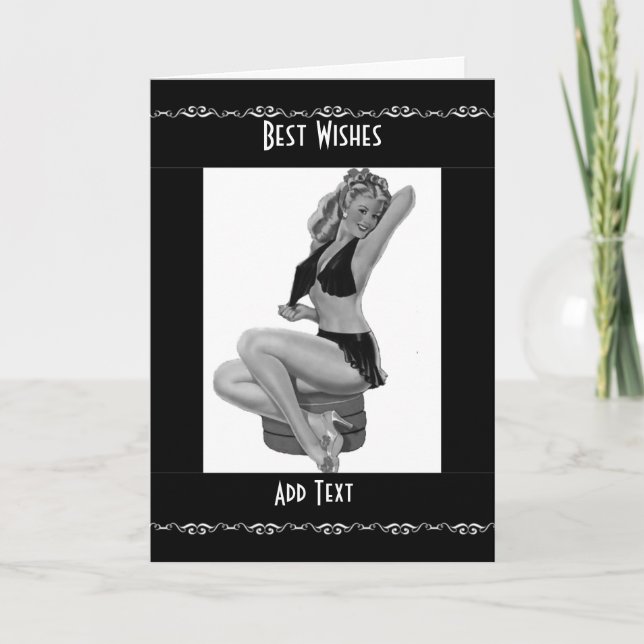 Chicas de tarjeta Pin up Vintage (31) (Anverso)