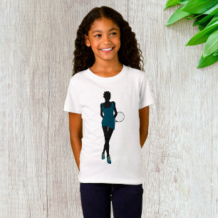 Chicas de tenis de Silhouette camiseta