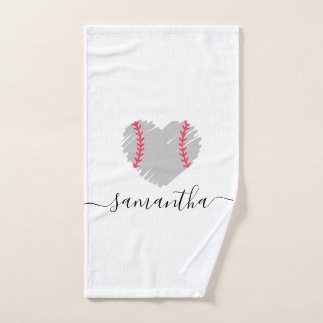 Chicas de toallas deportivas de béisbol (Toalla de mano)