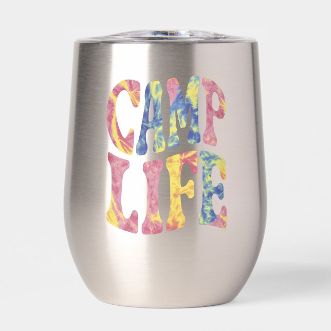 Chicas de verano de camping vida de campamento Tie (Frente)