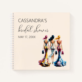 Chicas de vestir elegantes del libro de invitados 