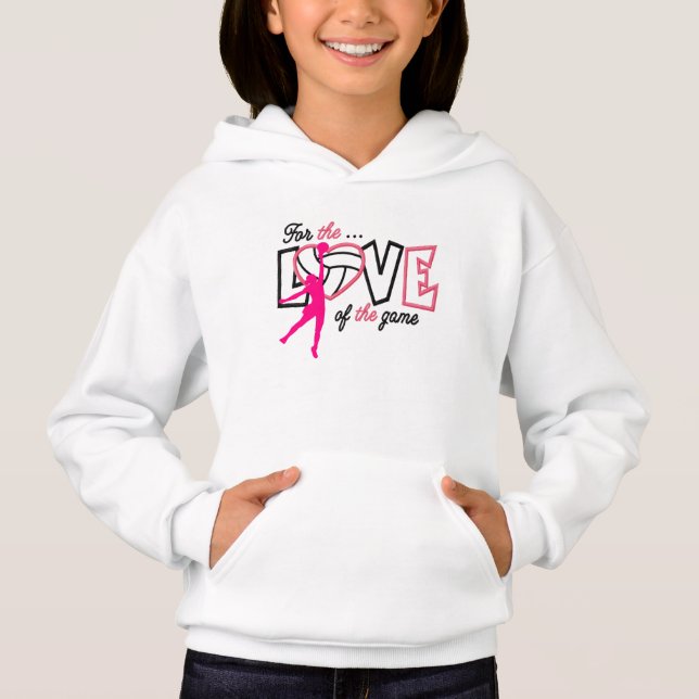 Chicas de voleibol PINK HOODIE (Anverso)