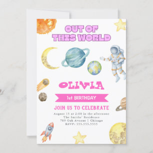 Chicas del espacio ultraterrestre Invitación de cu