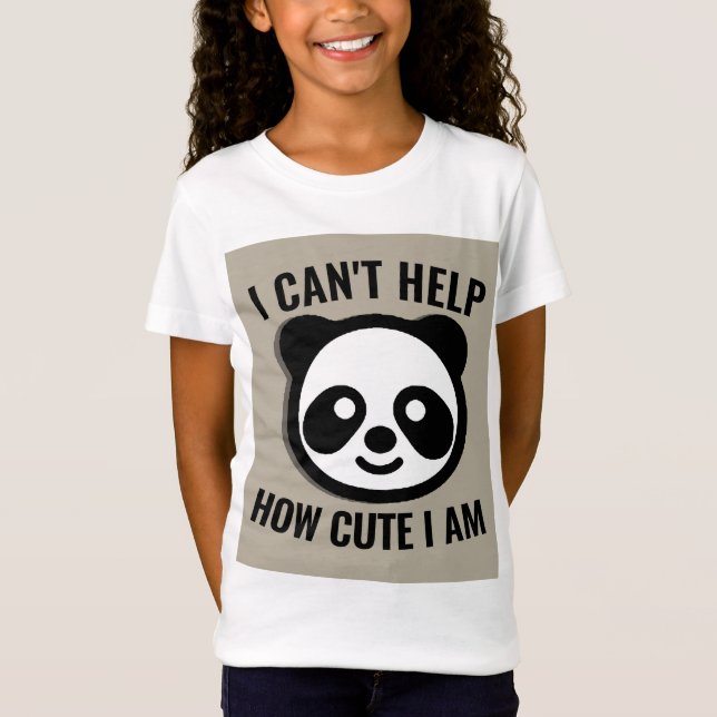 CHICAS DEL OSO DE PANDA NIÑOS CUTAN CAMISETAS DIVE (Anverso)