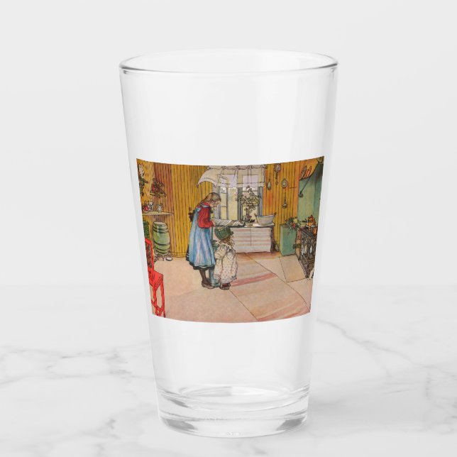 Chicas en la cocina (arte sueco clásico) (Anverso)