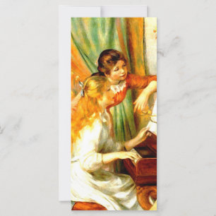 Chicas en las tarjetas para rack de piano