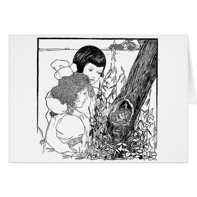 Chicas Encontraron Un Nido De Pájaro (Anverso (Horizontal))