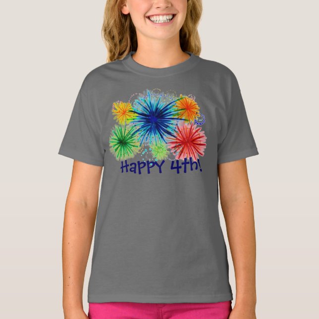 Chicas felices con la camiseta 4 (Anverso)