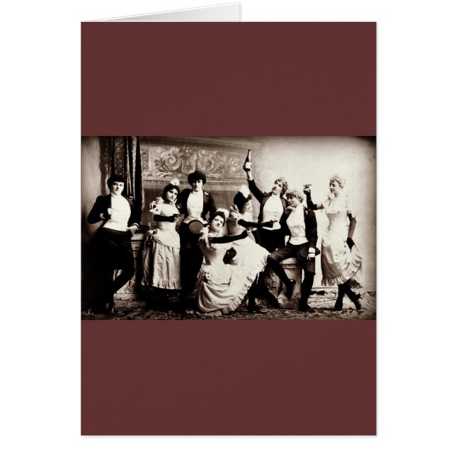 Chicas fiestas Impresión vintage (Frente)