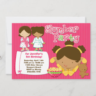 Chicas Fiestas madereros Invitación al cumpleaños
