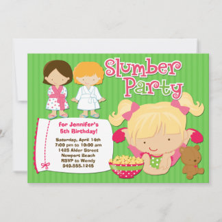 Chicas Fiestas madereros Invitación al cumpleaños