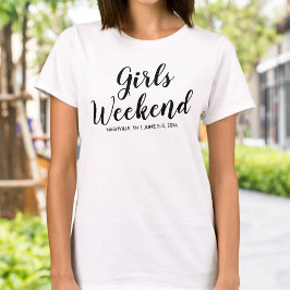 Chicas Fin de Semana Away Camiseta Personalizado F