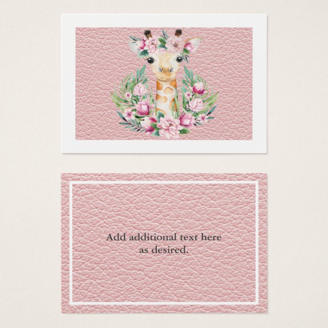 Chicas florales de jirafa ruidosa llamados Boho Bo (Anverso y reverso)