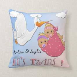 Chicas gemelos - almohada del recuerdo de la