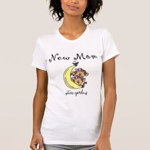 Chicas gemelos camisetas y regalos de nueva mamá