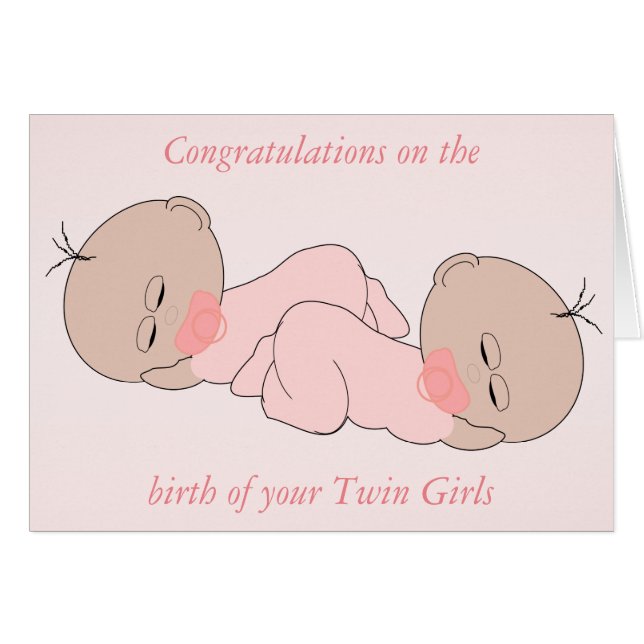 Chicas gemelos recién nacidos (Anverso (Horizontal))