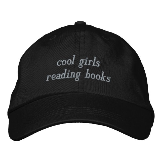 chicas geniales leyendo libros bordados gorra (Anverso)