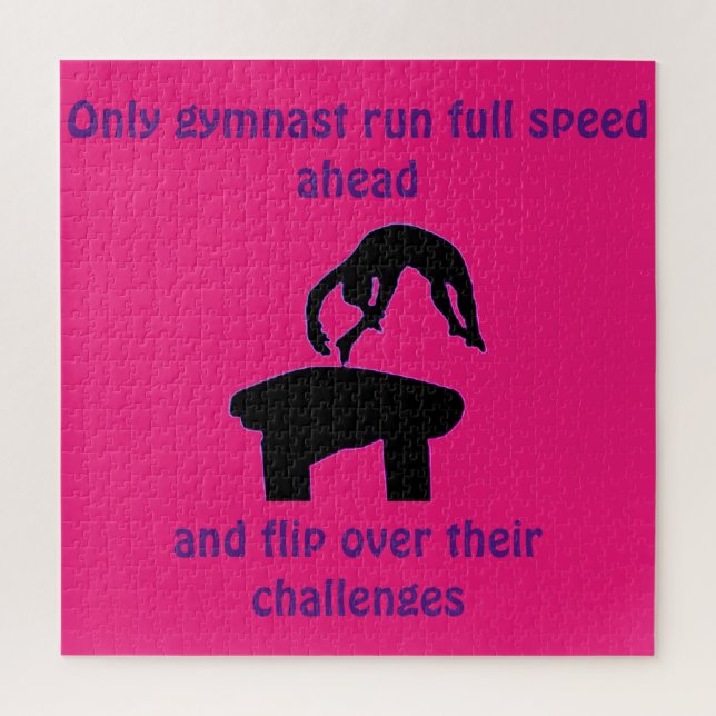 Chicas Gimnasia Cita Bóveda Rosa / Purple Puzzle (Vertical)