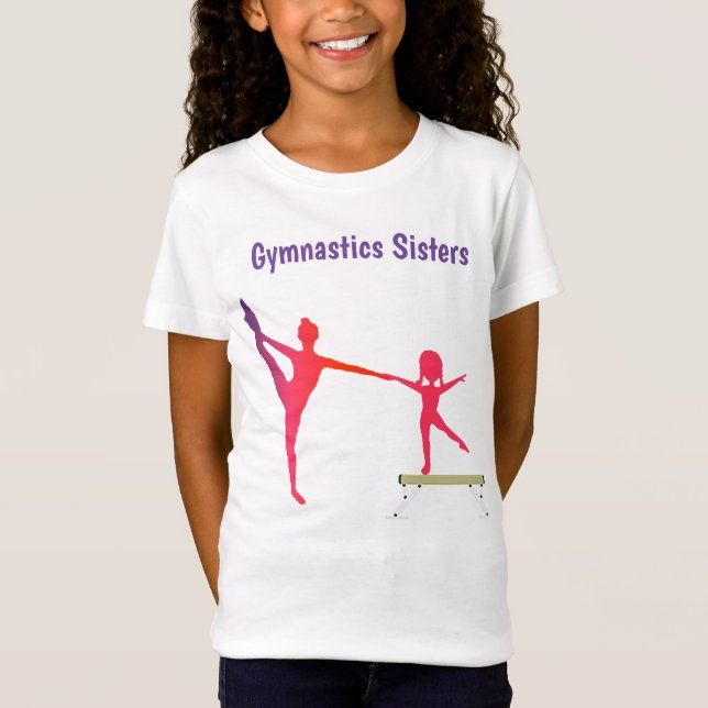 Chicas Gimnasia Hermanas Camiseta (Anverso)