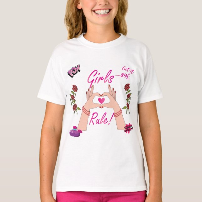 Chicas gobiernan la camiseta de Ruffle (Anverso)